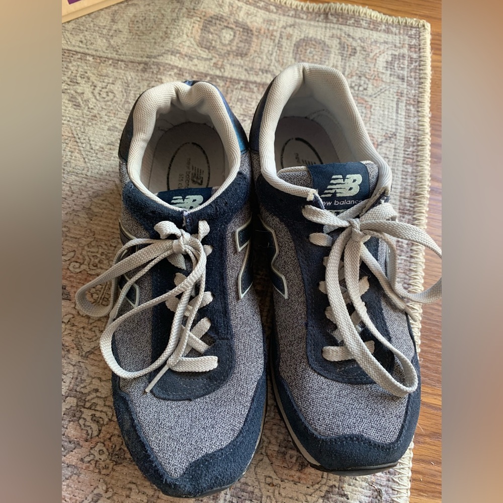 New Balance Navy Gray Athletic Sneakers
